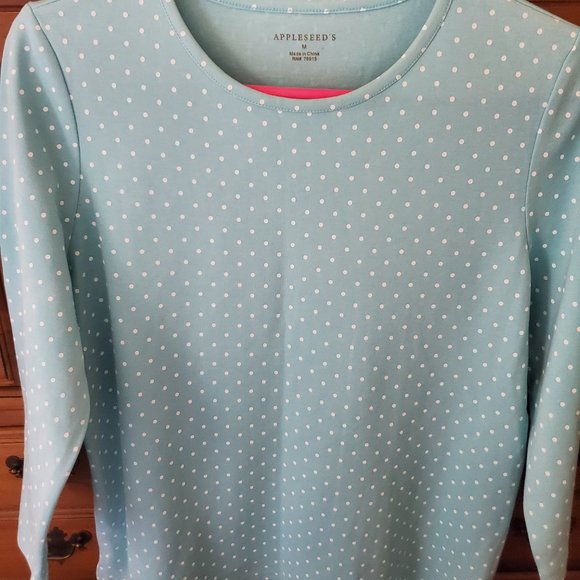 Appleseed's Tops Appleseeds Polka Dot Knit Poshmark